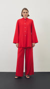 cayo woman linen set red