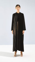 Petal inspired high neck Abaya