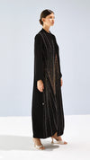 Petal inspired high neck Abaya